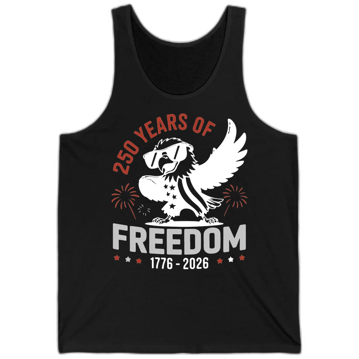 250 Years Of Freedom Eagle Celebration Tank in Black