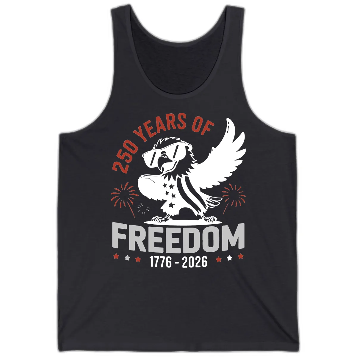 250 Years Of Freedom Eagle Celebration Tank in Dark Grey