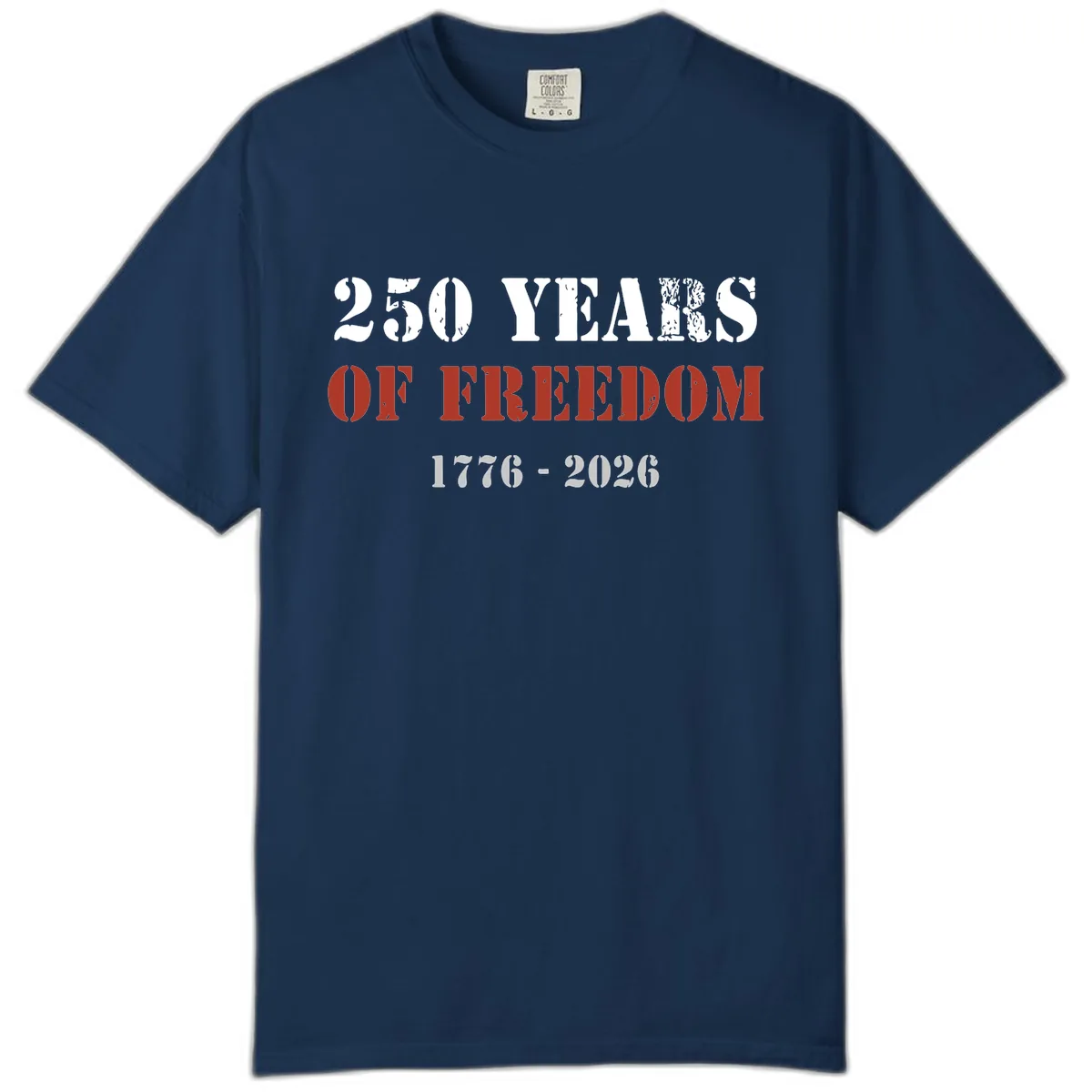 250 Years Of Freedom Celebration Comfort Color in Navy