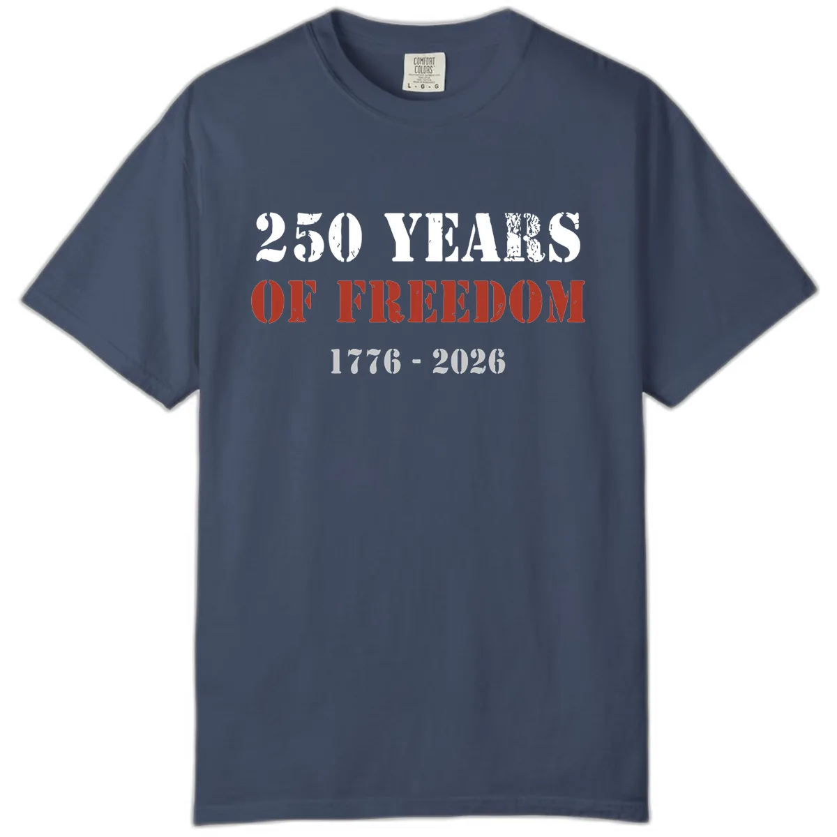 250 Years Of Freedom Celebration Comfort Color in Midnight