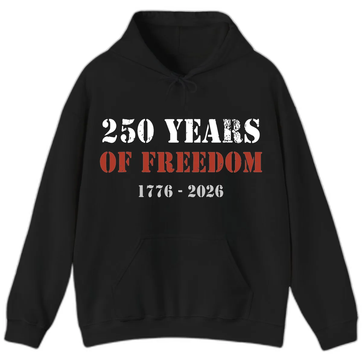 250 Years Of Freedom Celebration Hoodie in Black
