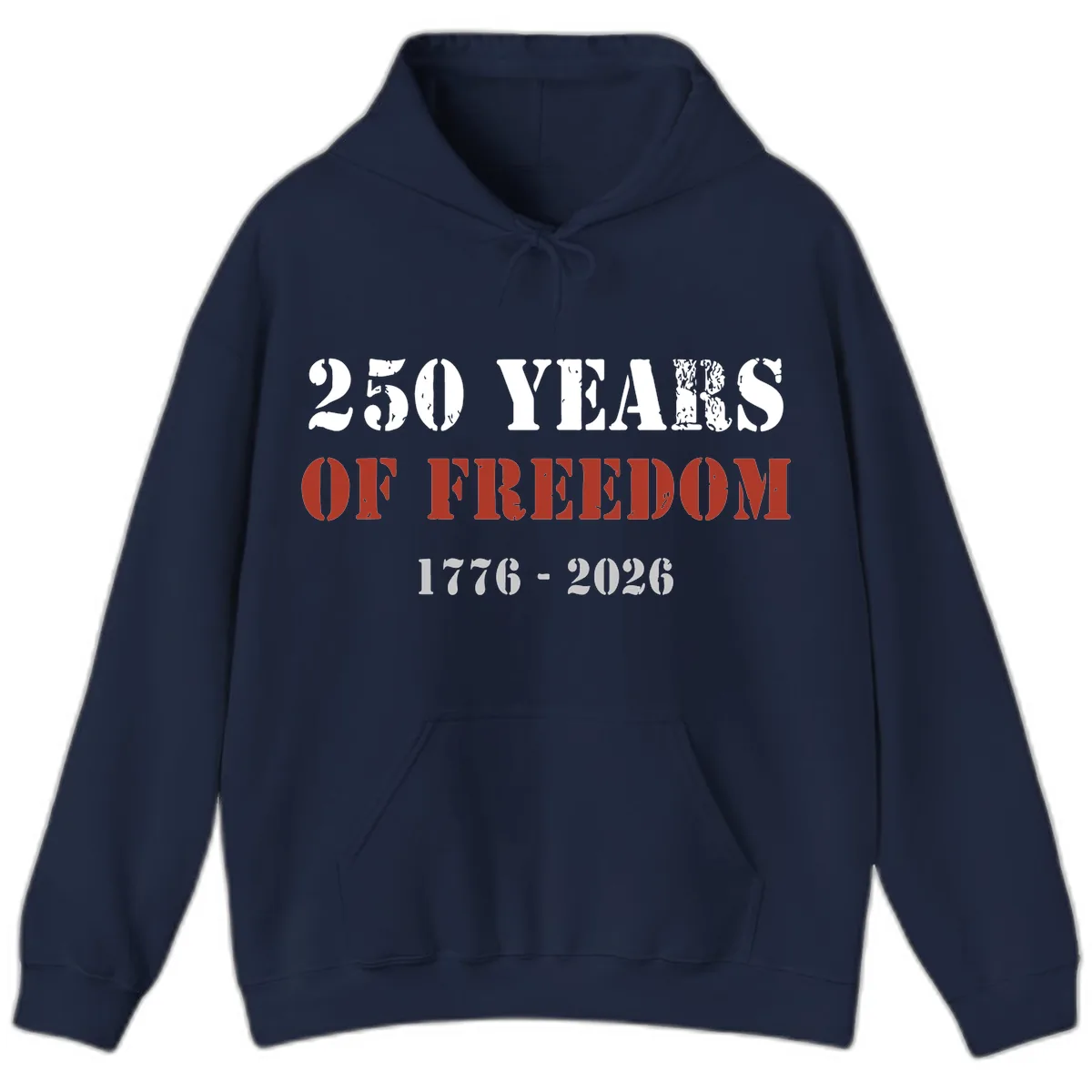 250 Years Of Freedom Celebration Hoodie in Navy