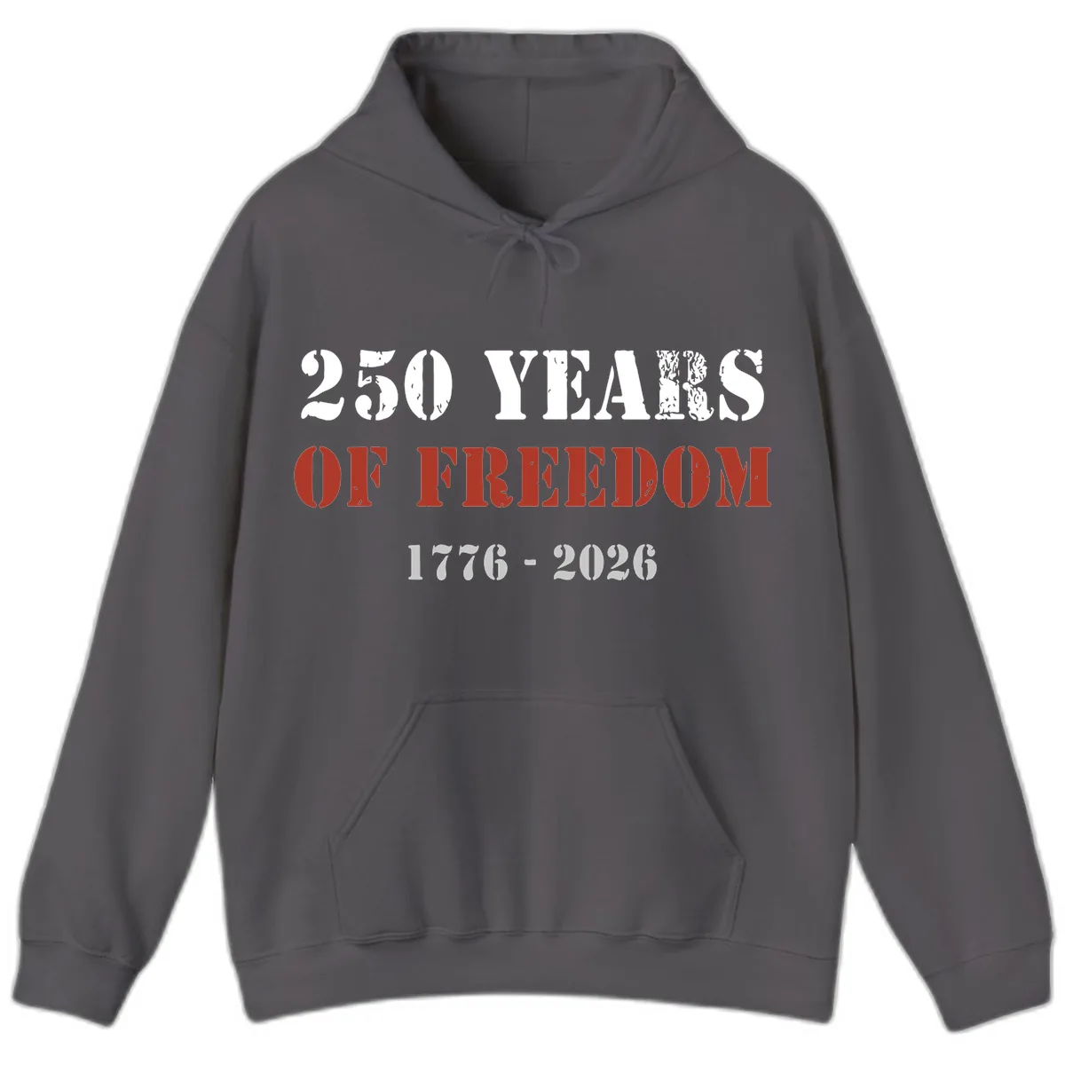 250 Years Of Freedom Celebration Hoodie in Charcoal