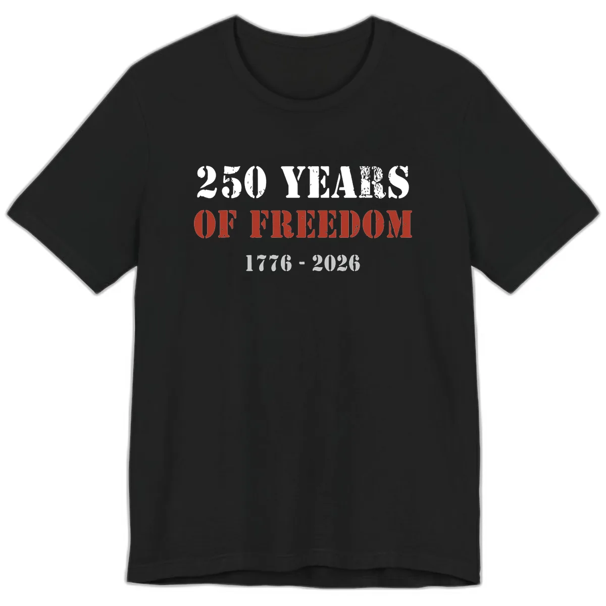 250 Years Of Freedom Celebration Premium T-Shirt in Black