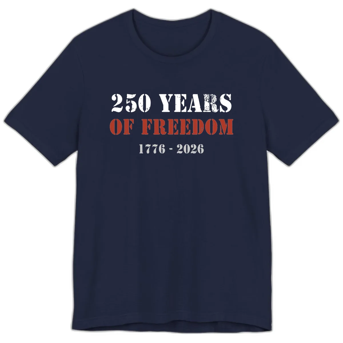250 Years Of Freedom Celebration Premium T-Shirt in Navy