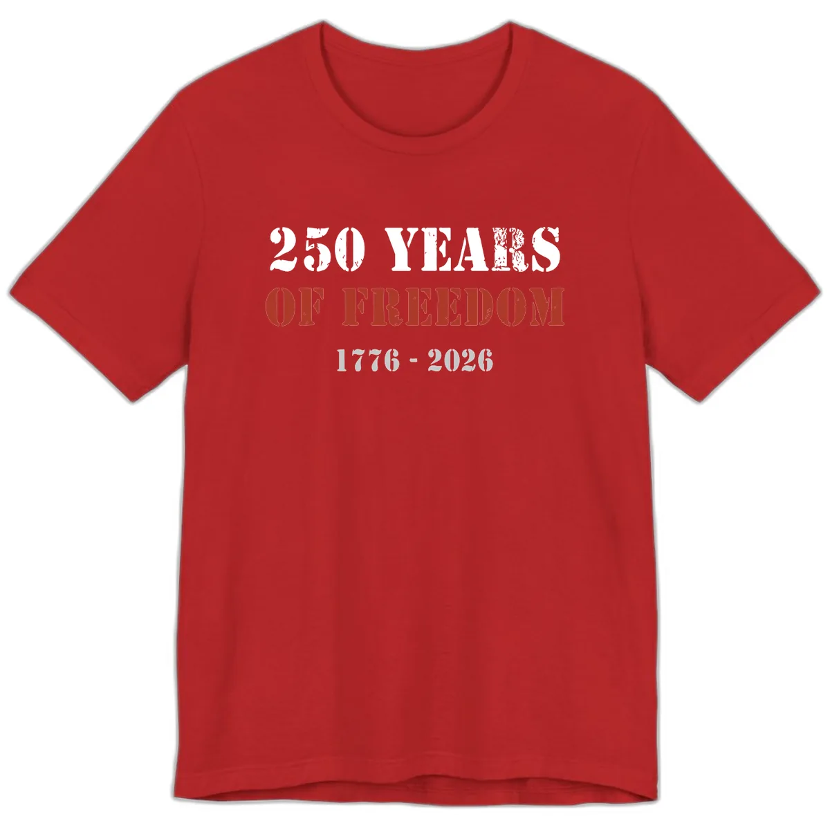 250 Years Of Freedom Celebration Premium T-Shirt in Red