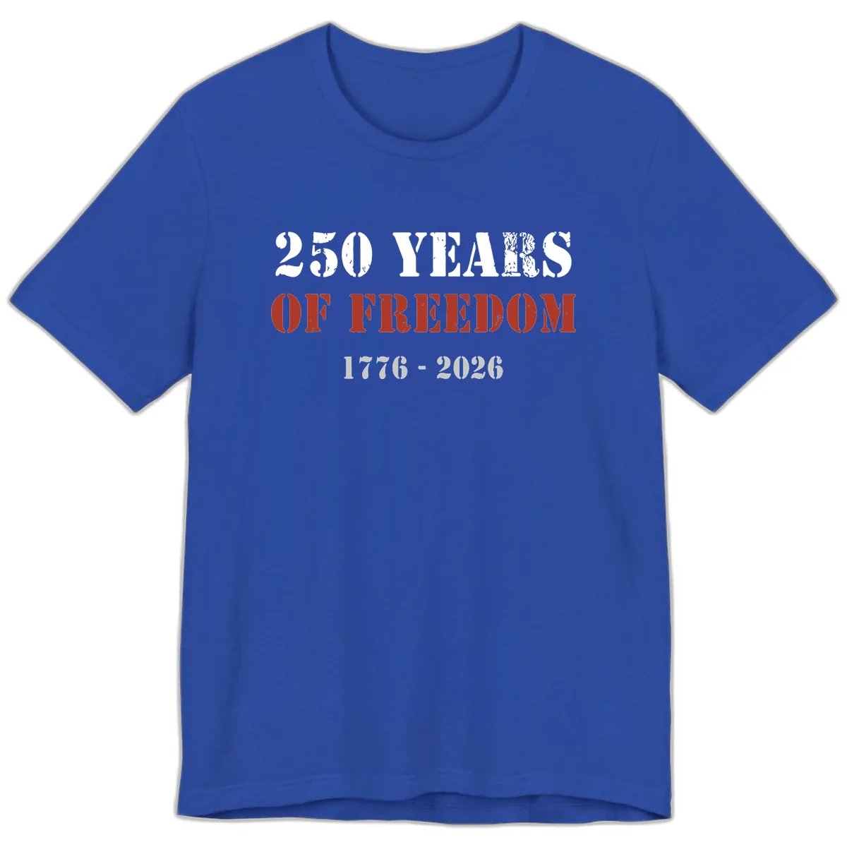 250 Years Of Freedom Celebration Premium T-Shirt in True Royal