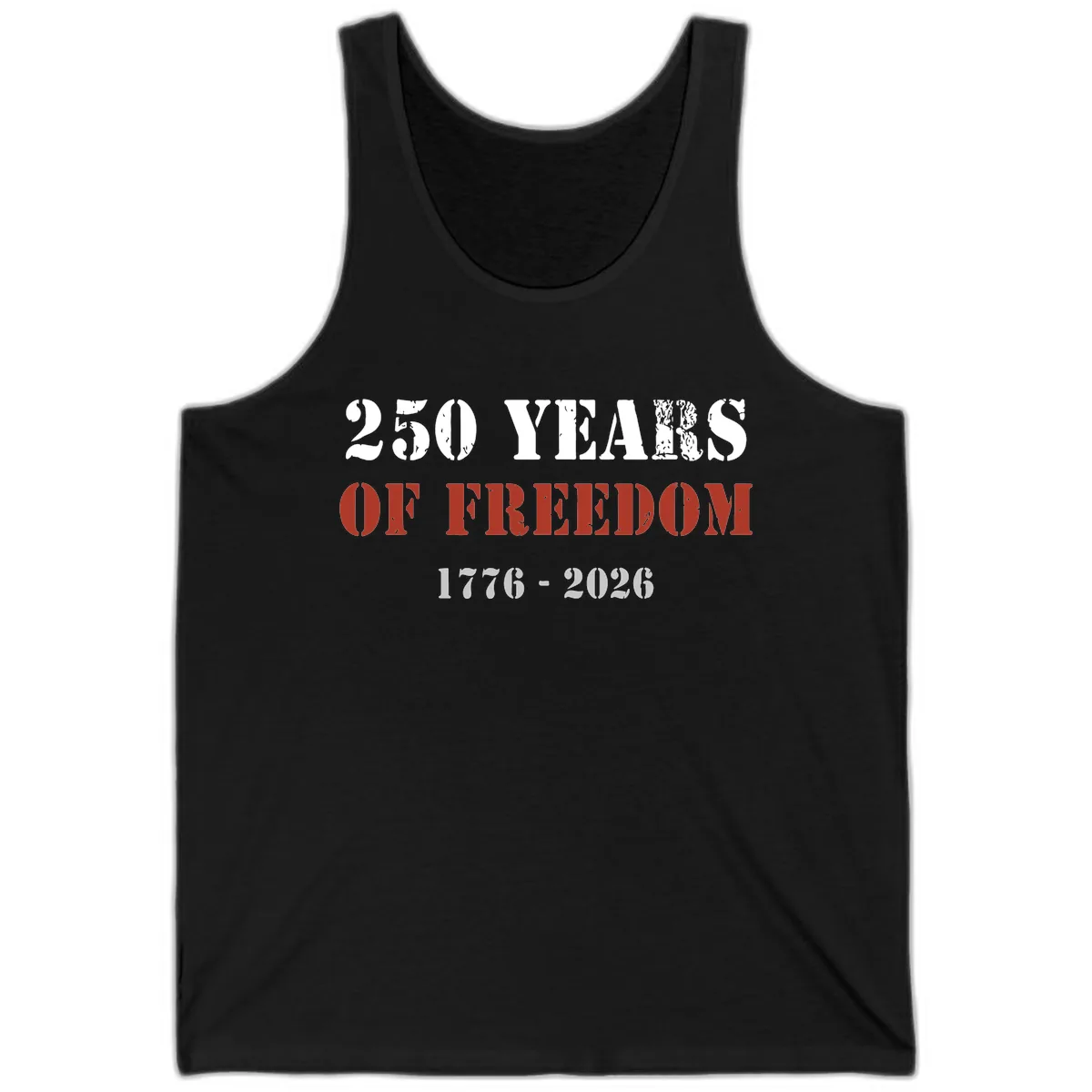 250 Years Of Freedom Celebration Tank in Black