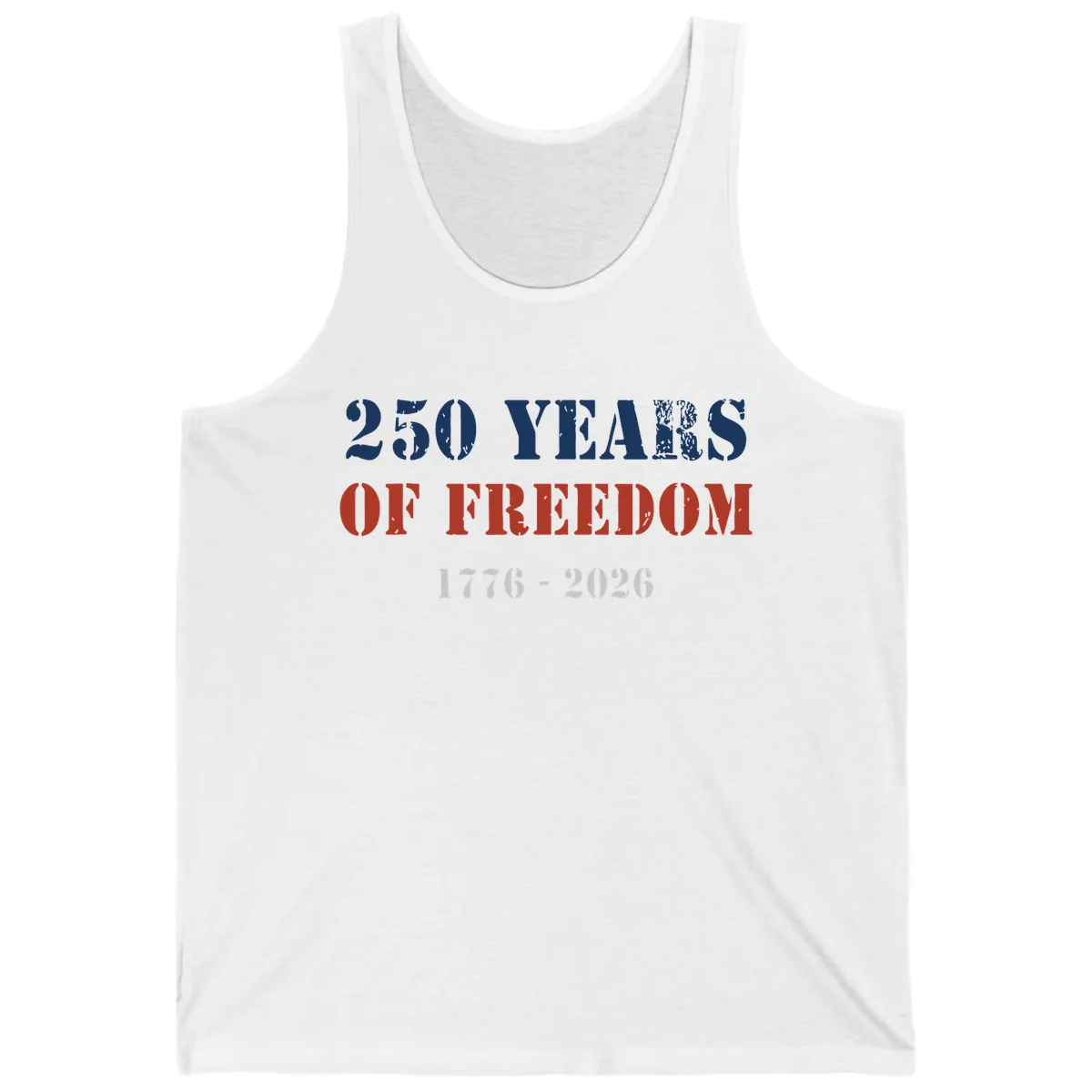 250 Years Of Freedom Celebration Tank in White