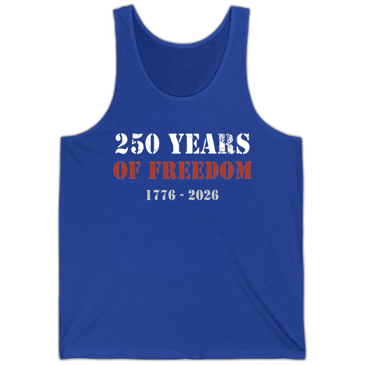 250 Years Of Freedom Celebration Tank in True Royal