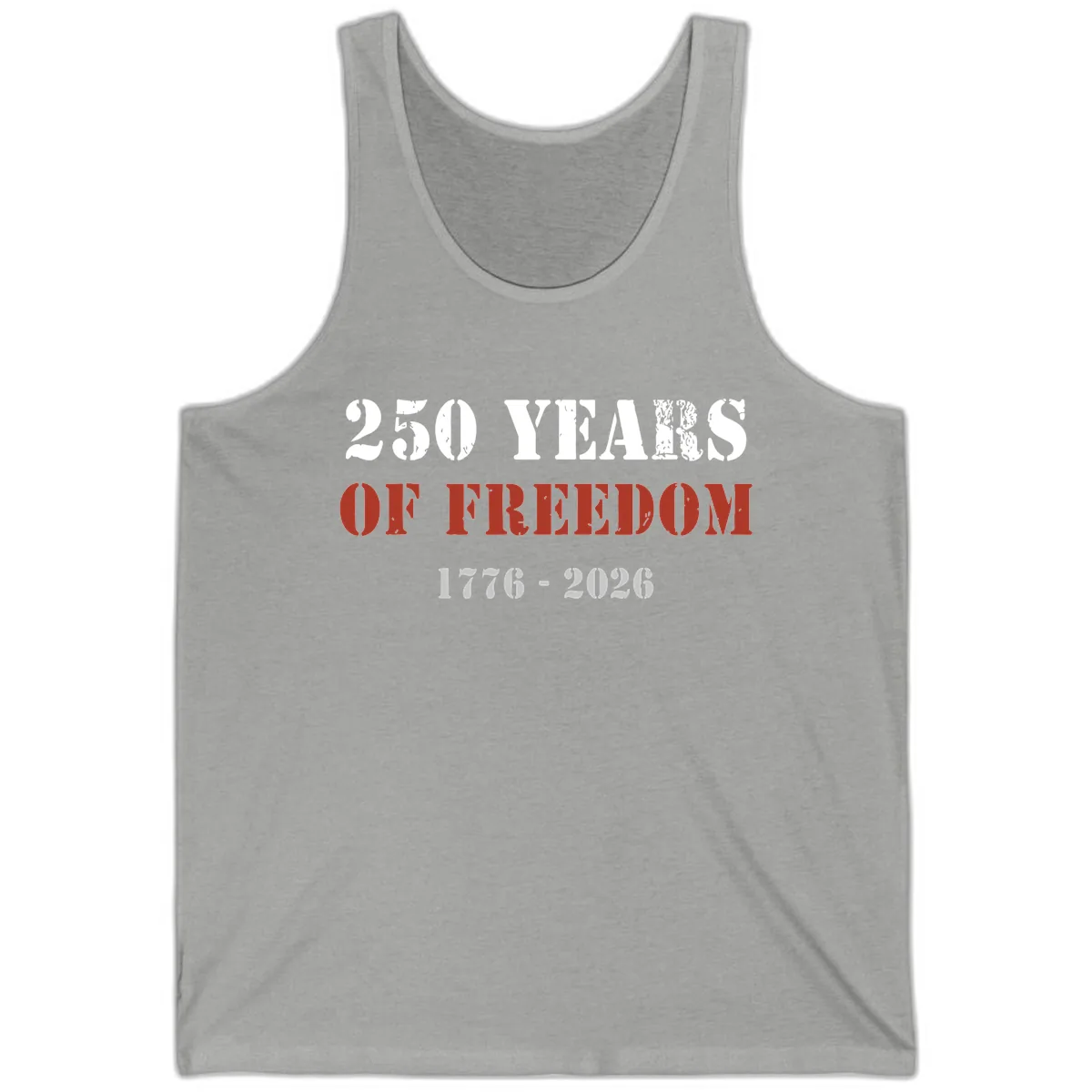 250 Years Of Freedom Celebration Tank in Athletic Heather