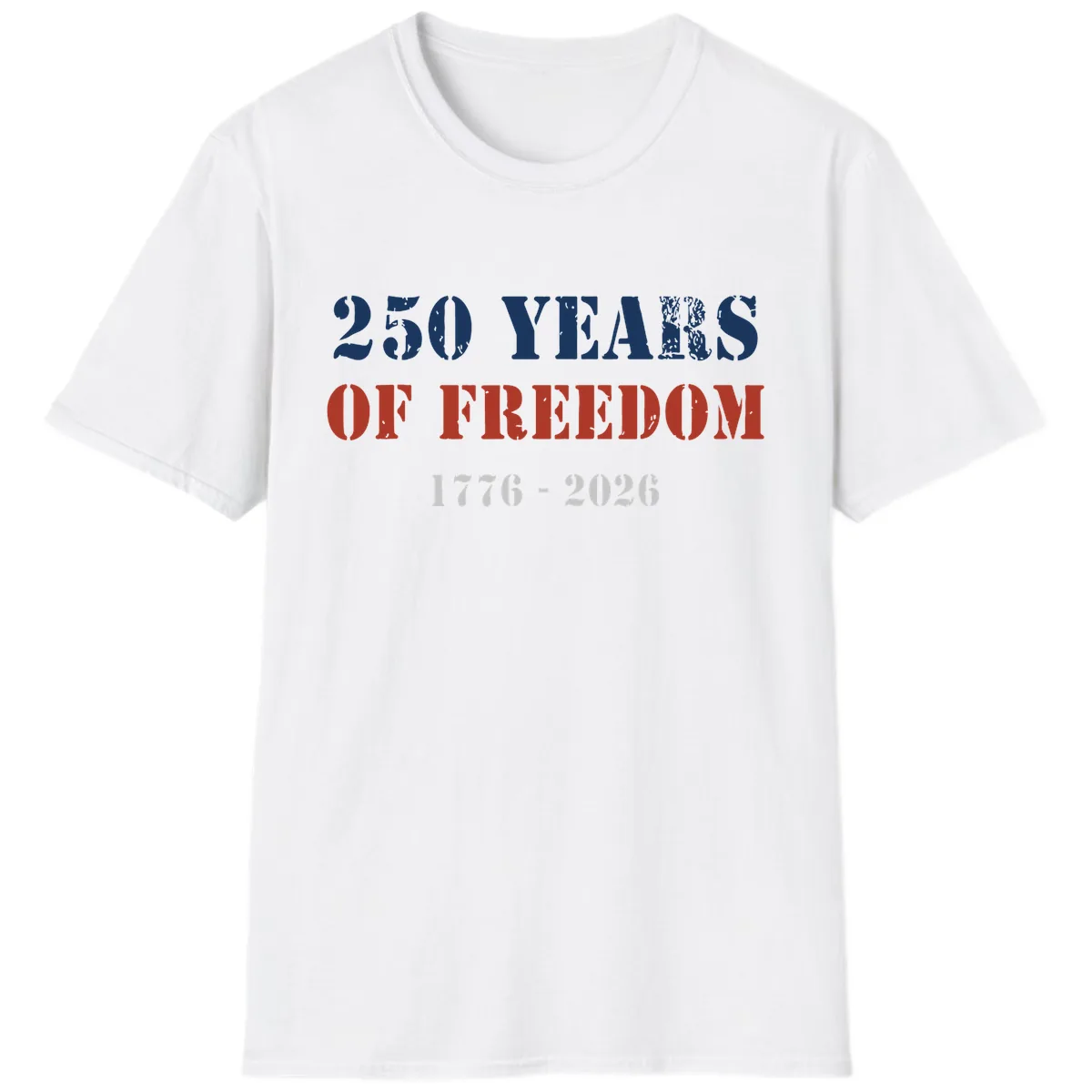 250 Years Of Freedom Celebration T-Shirt in White