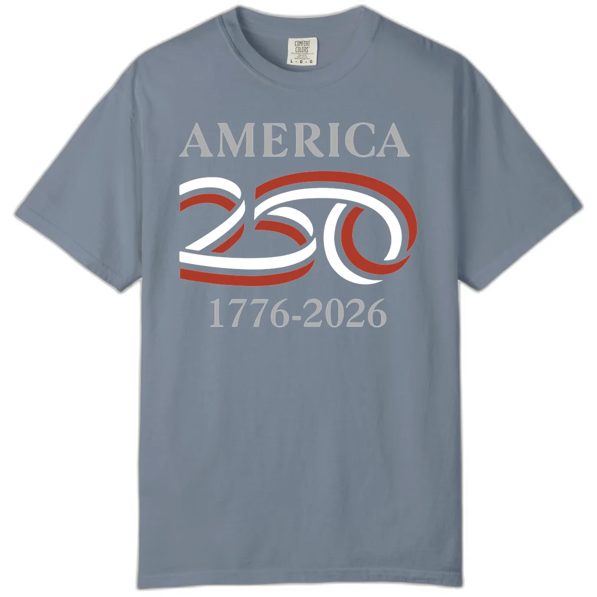 America 250th Anniversary Celebration Comfort Color in Blue Jean