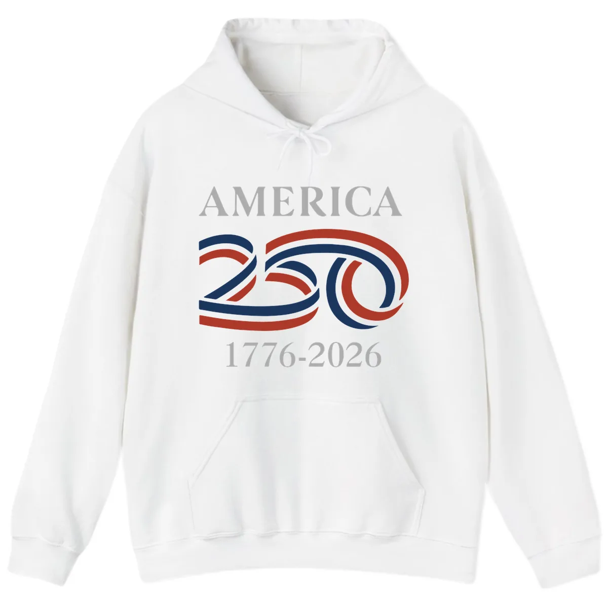 America 250th Anniversary Celebration Hoodie in White