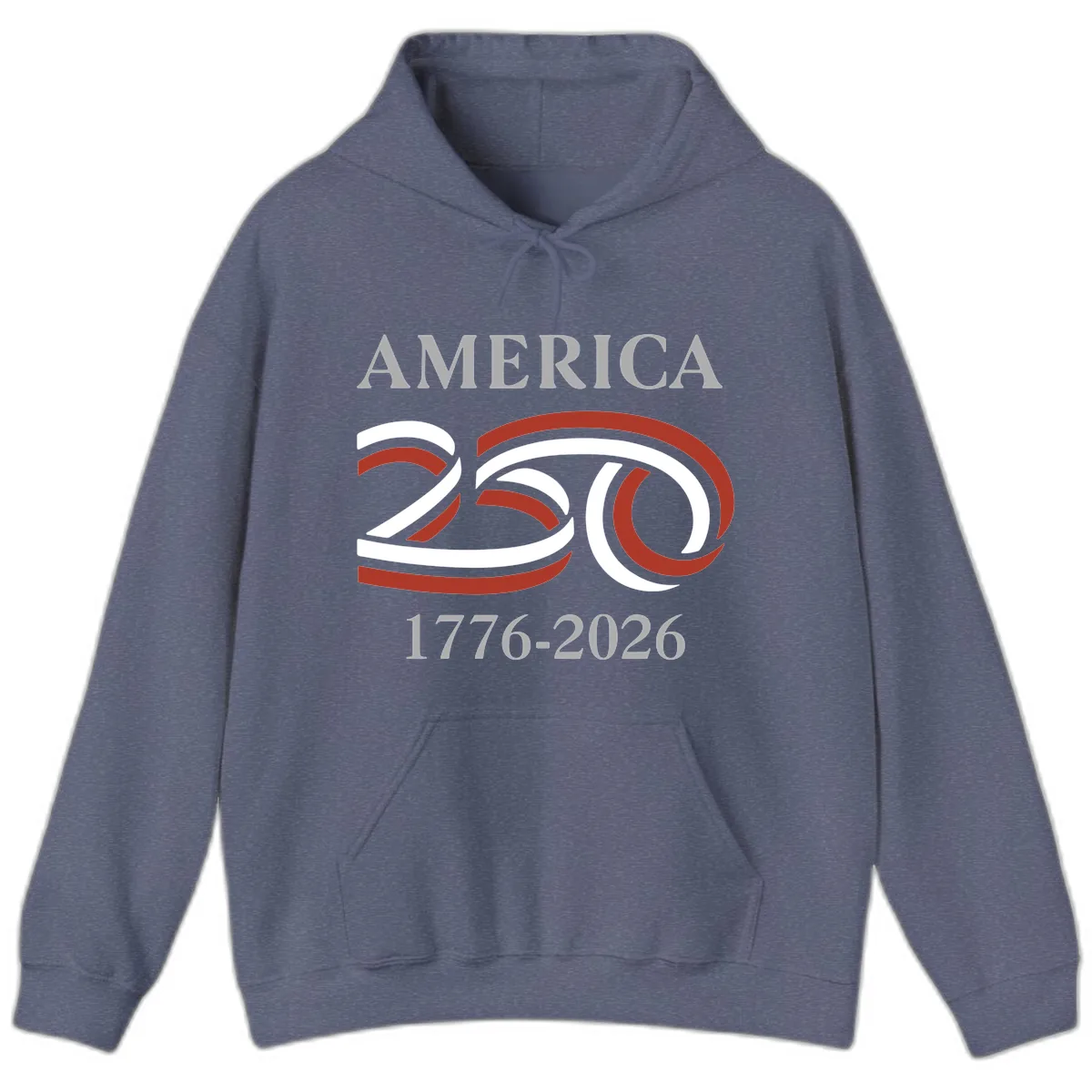 America 250th Anniversary Celebration Hoodie in Heather Navy