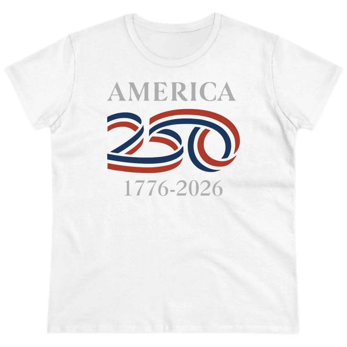 America 250th Anniversary Celebration Ladies Tee in White