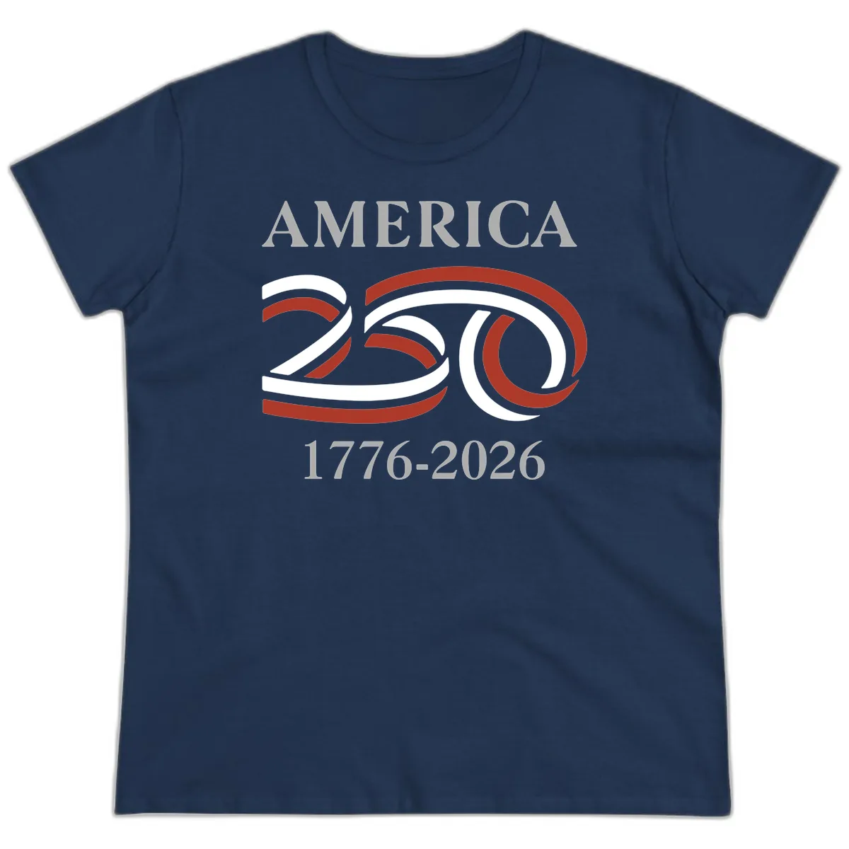 America 250th Anniversary Celebration Ladies Tee in Navy