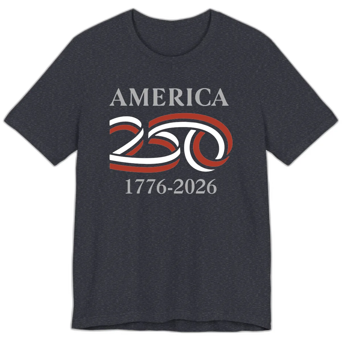 America 250th Anniversary Celebration Premium T-Shirt in Heather Navy