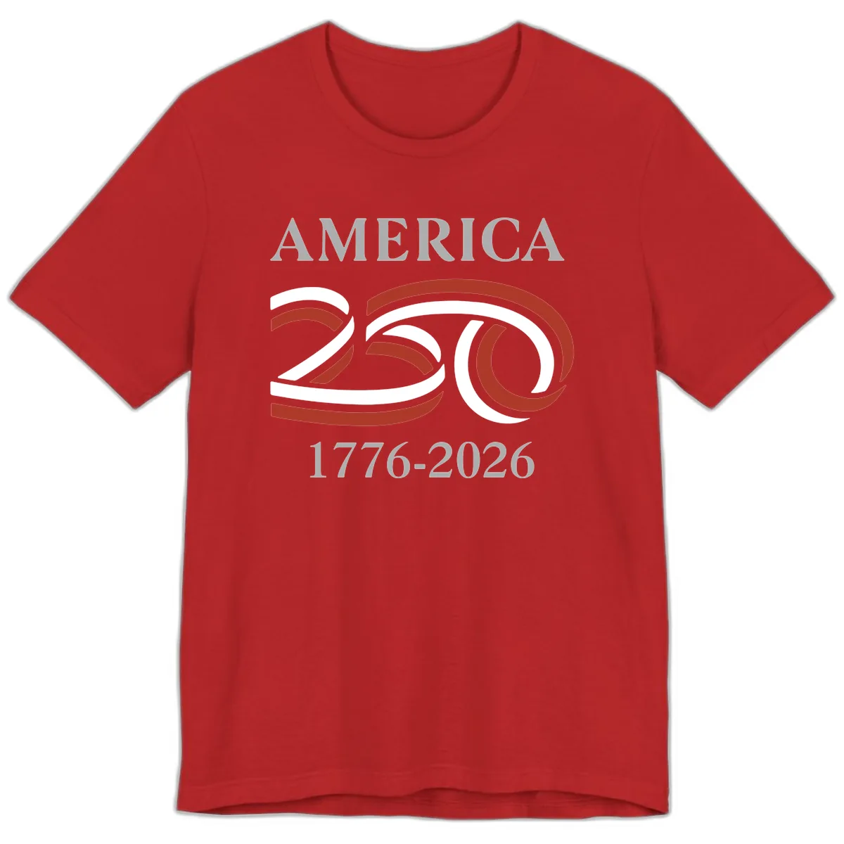 America 250th Anniversary Celebration Premium T-Shirt in Red