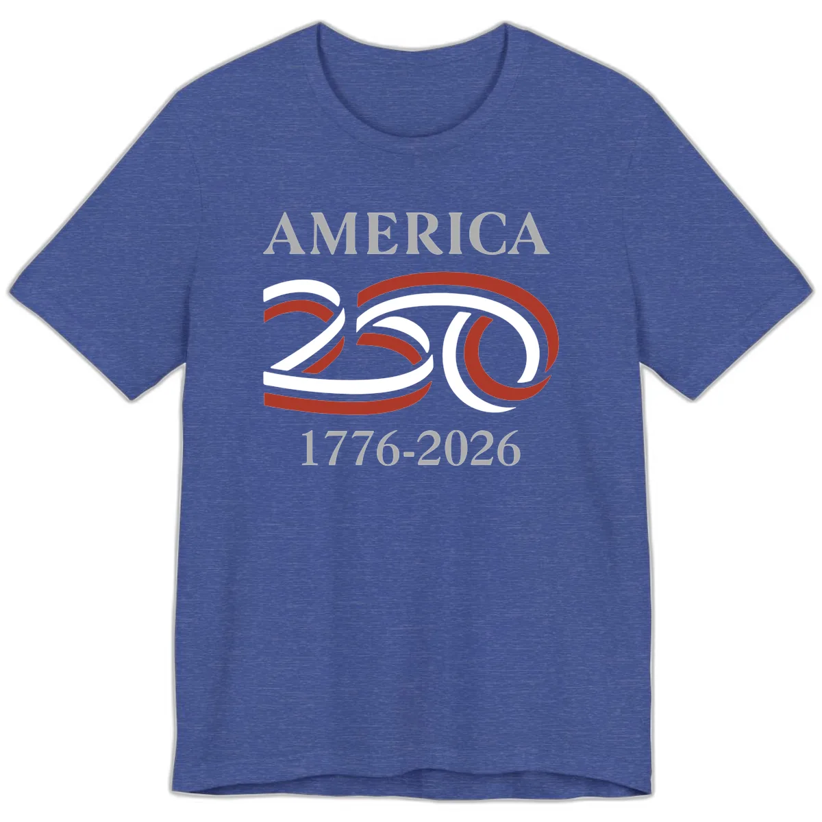 America 250th Anniversary Celebration Premium T-Shirt in Heather True Royal