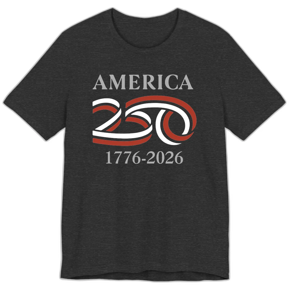America 250th Anniversary Celebration Premium T-Shirt in Dark Grey Heather
