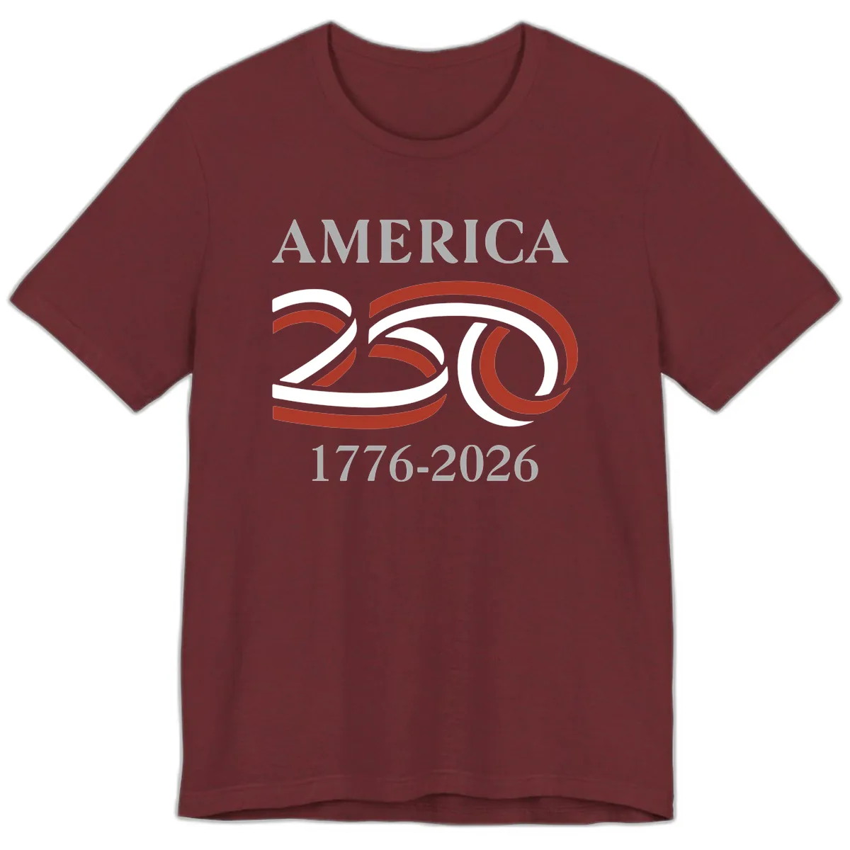 America 250th Anniversary Celebration Premium T-Shirt in Heather Cardinal