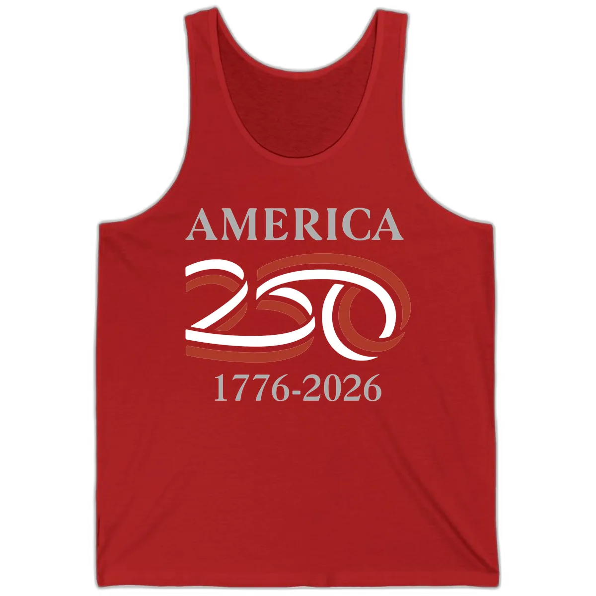 America 250th Anniversary Celebration Tank in Red