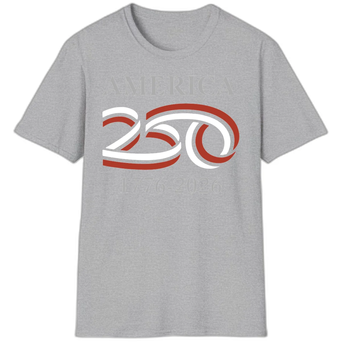 America 250th Anniversary Celebration T-Shirt in Sport Grey
