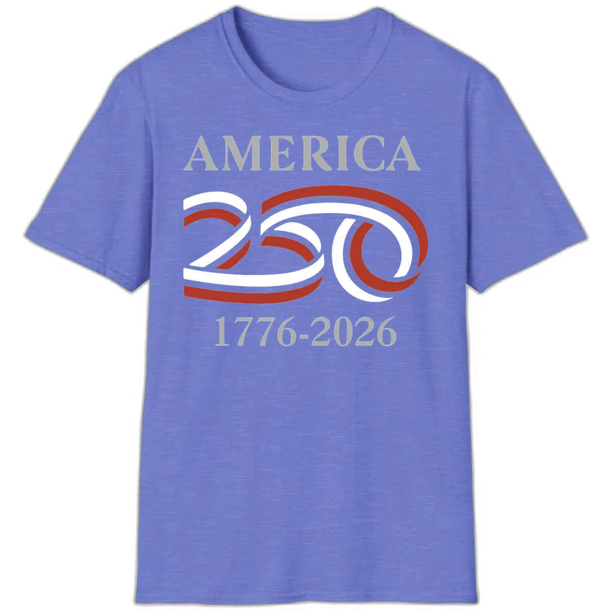 America 250th Anniversary Celebration T-Shirt in Heather Royal