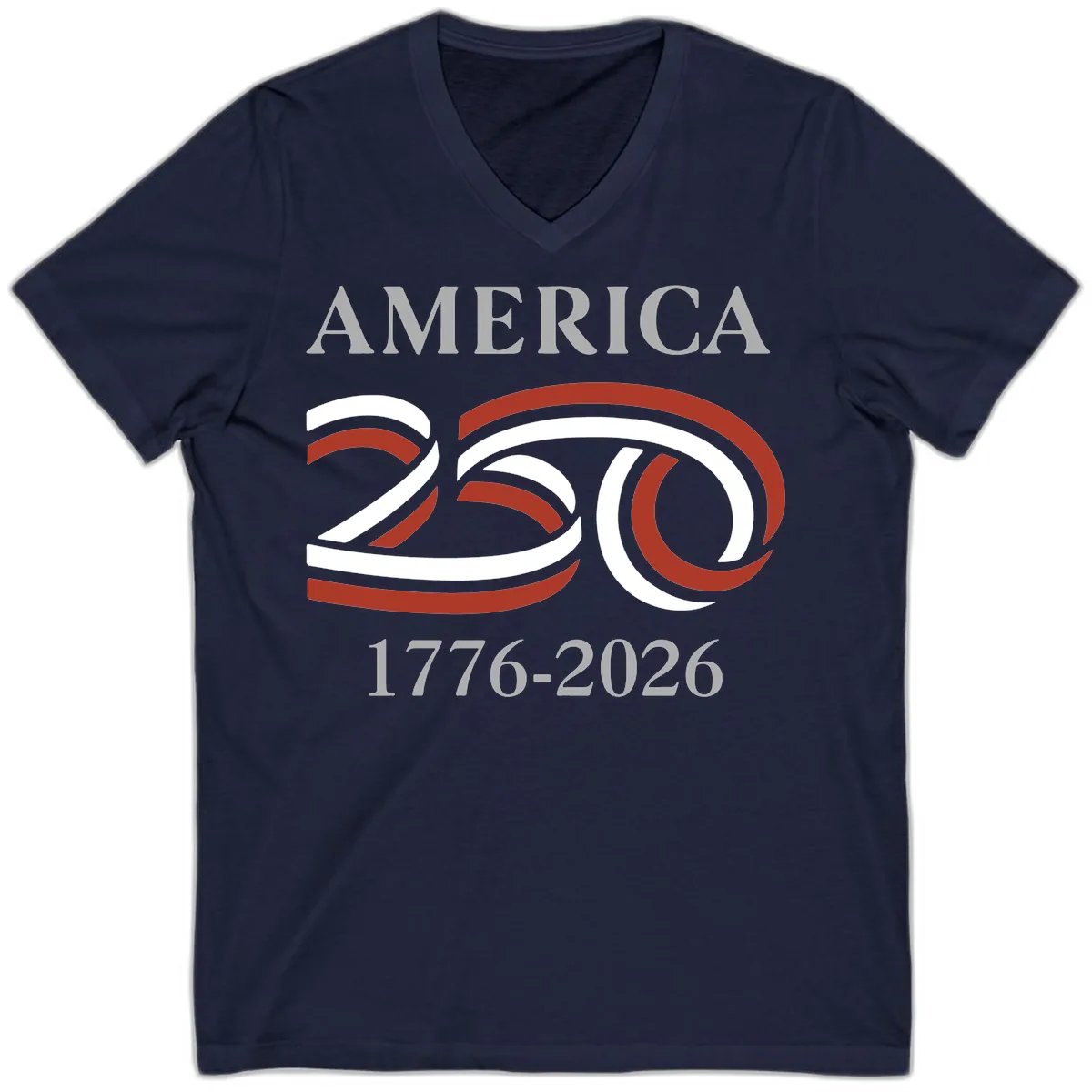 America 250th Anniversary Celebration V-Neck in Navy