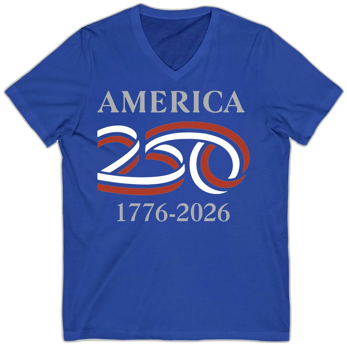America 250th Anniversary Celebration V-Neck in True Royal