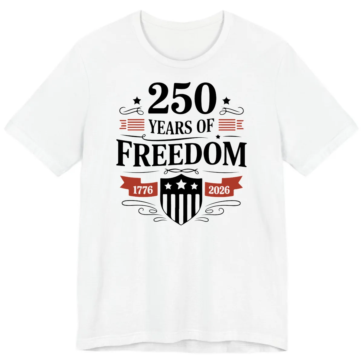 250 Years Of Freedom Celebration Premium T-Shirt in White