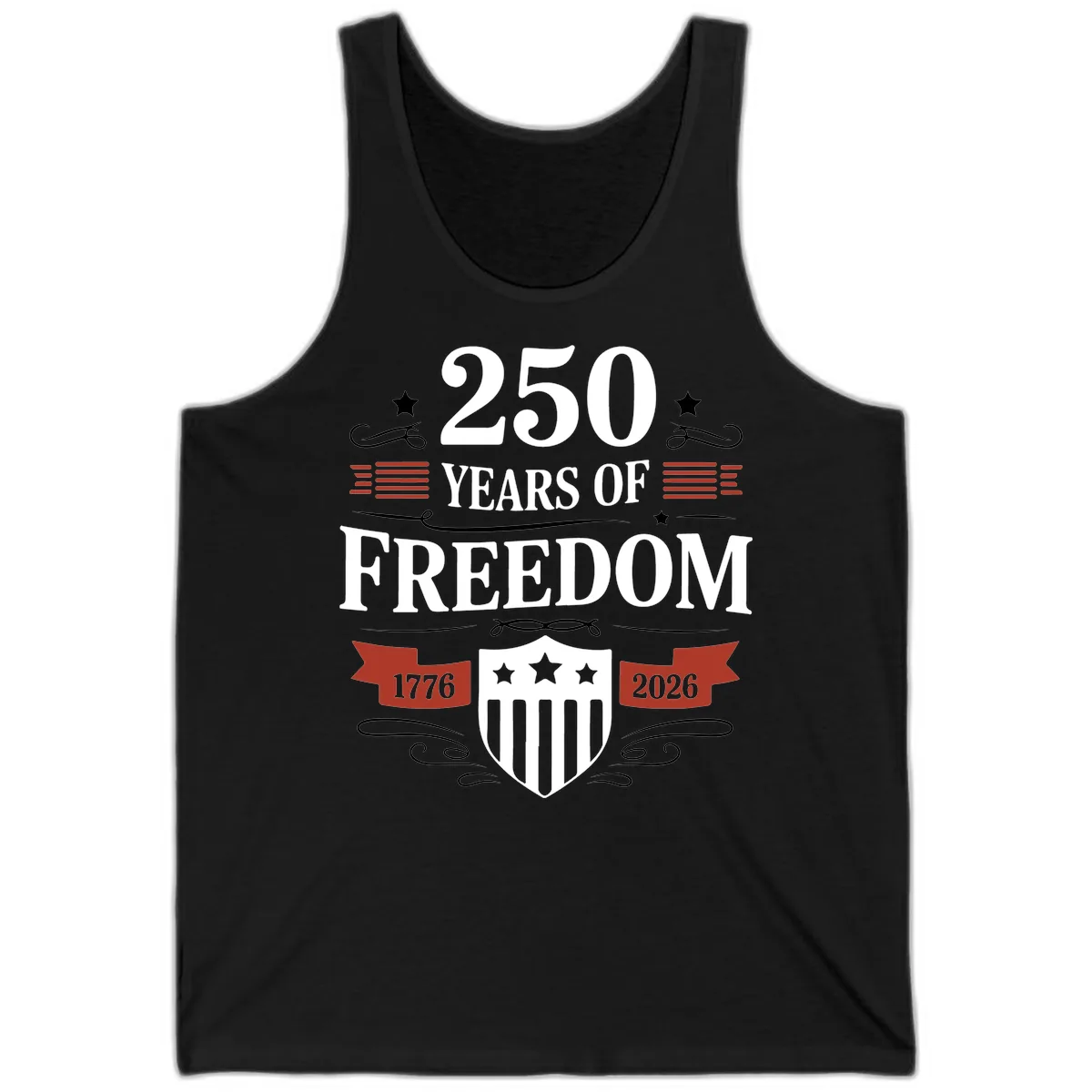 250 Years Of Freedom Celebration Tank in Black