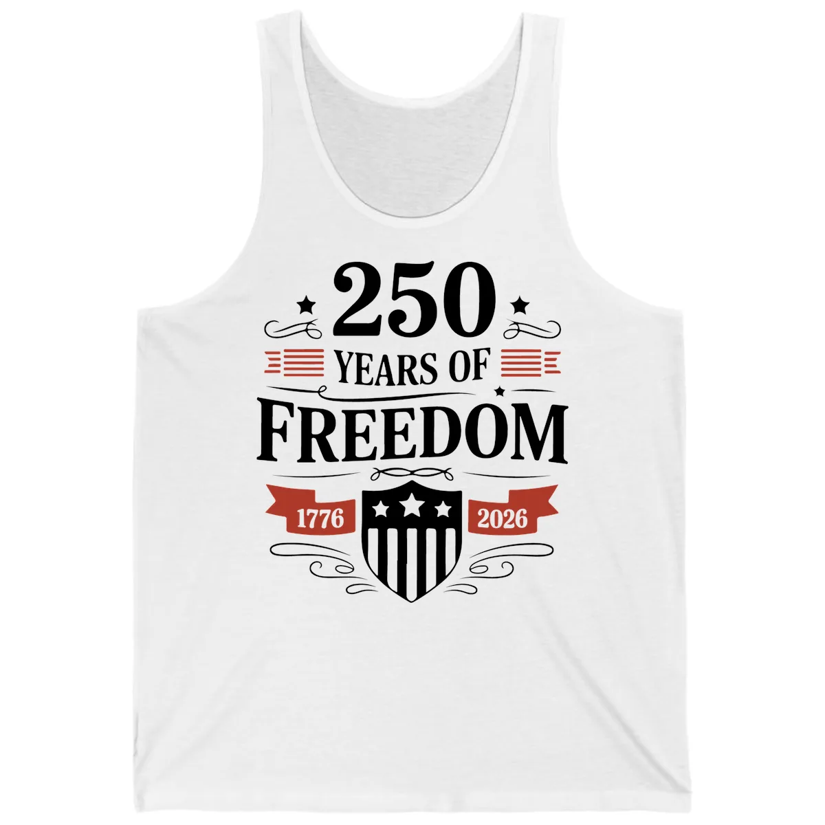 250 Years Of Freedom Celebration Tank in White