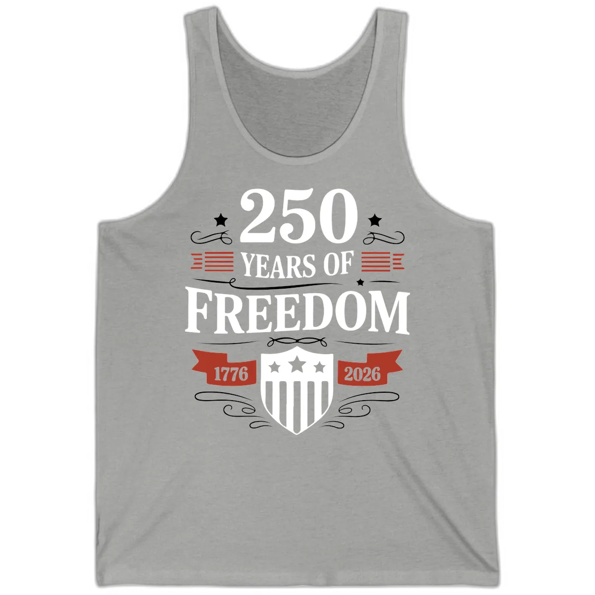 250 Years Of Freedom Celebration Tank in Athletic Heather