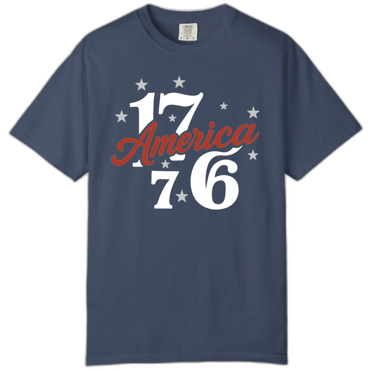 America 1776 Celebration Design Comfort Color in Midnight