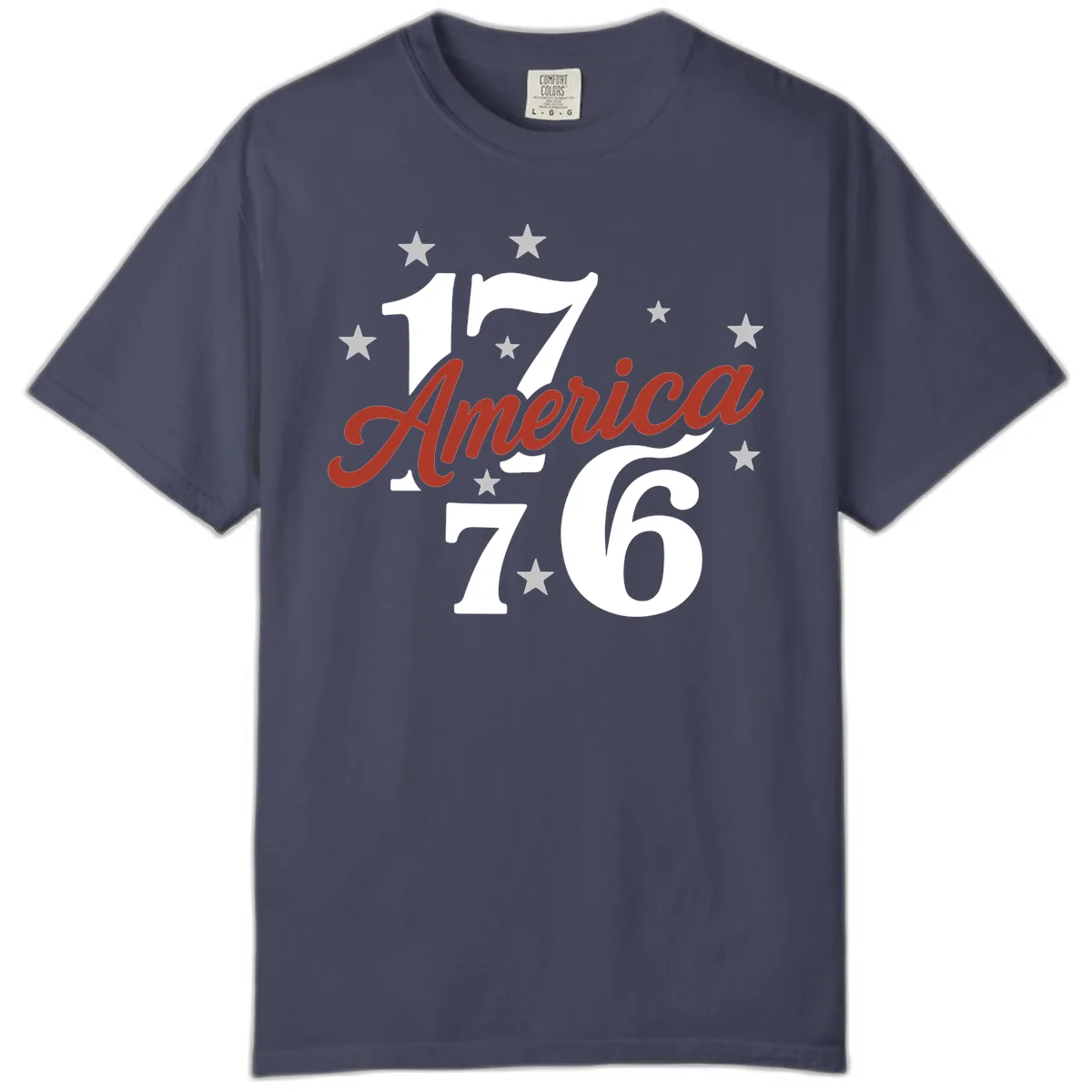 America 1776 Celebration Design Comfort Color in Denim