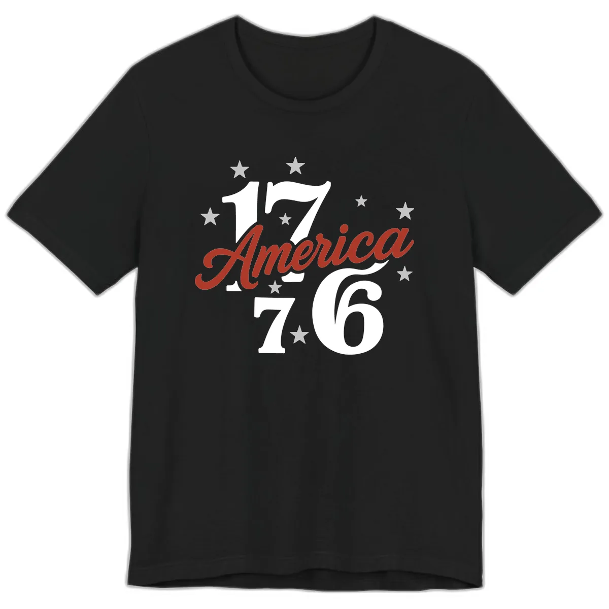 America 1776 Celebration Design Premium T-Shirt in Black