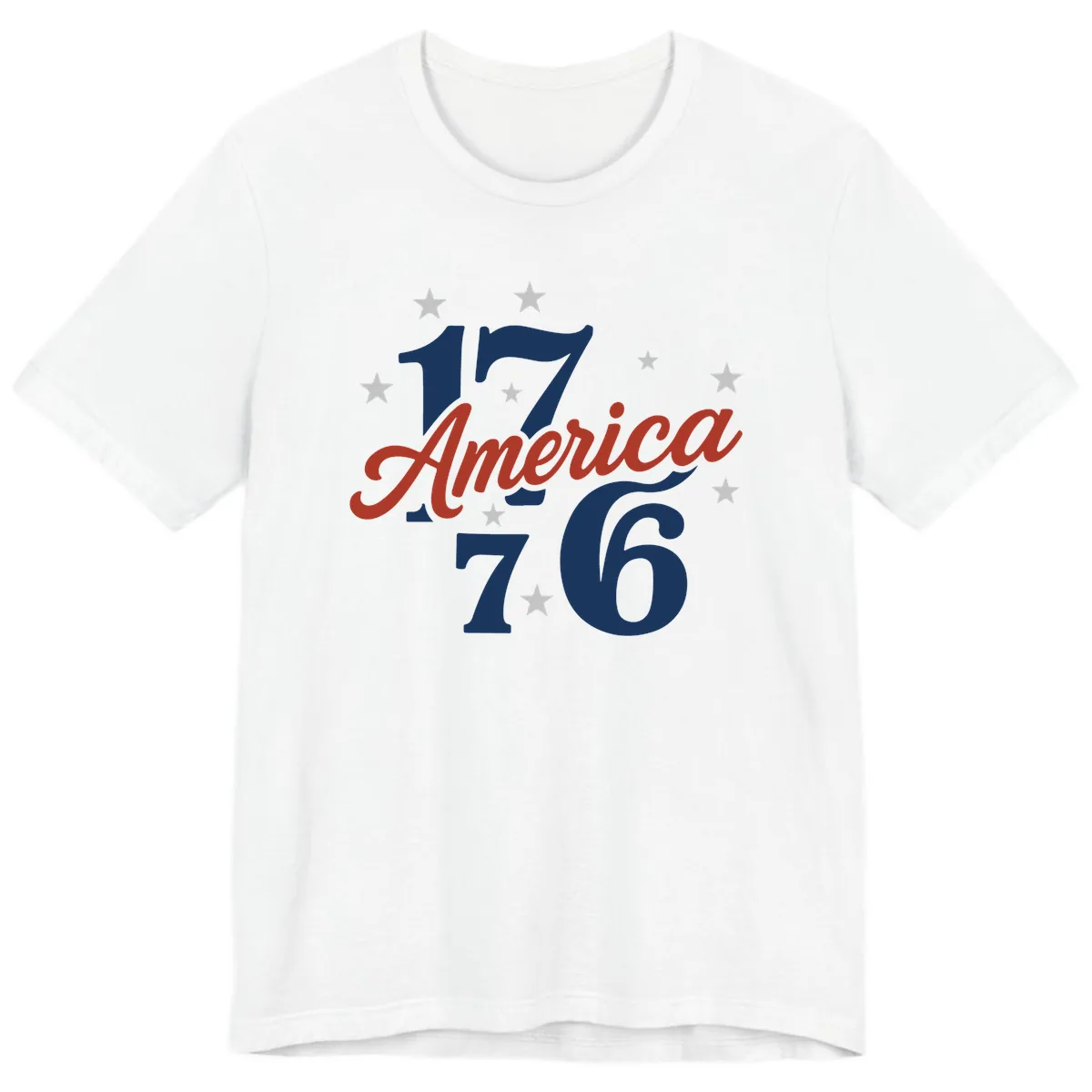 America 1776 Celebration Design Premium T-Shirt in White