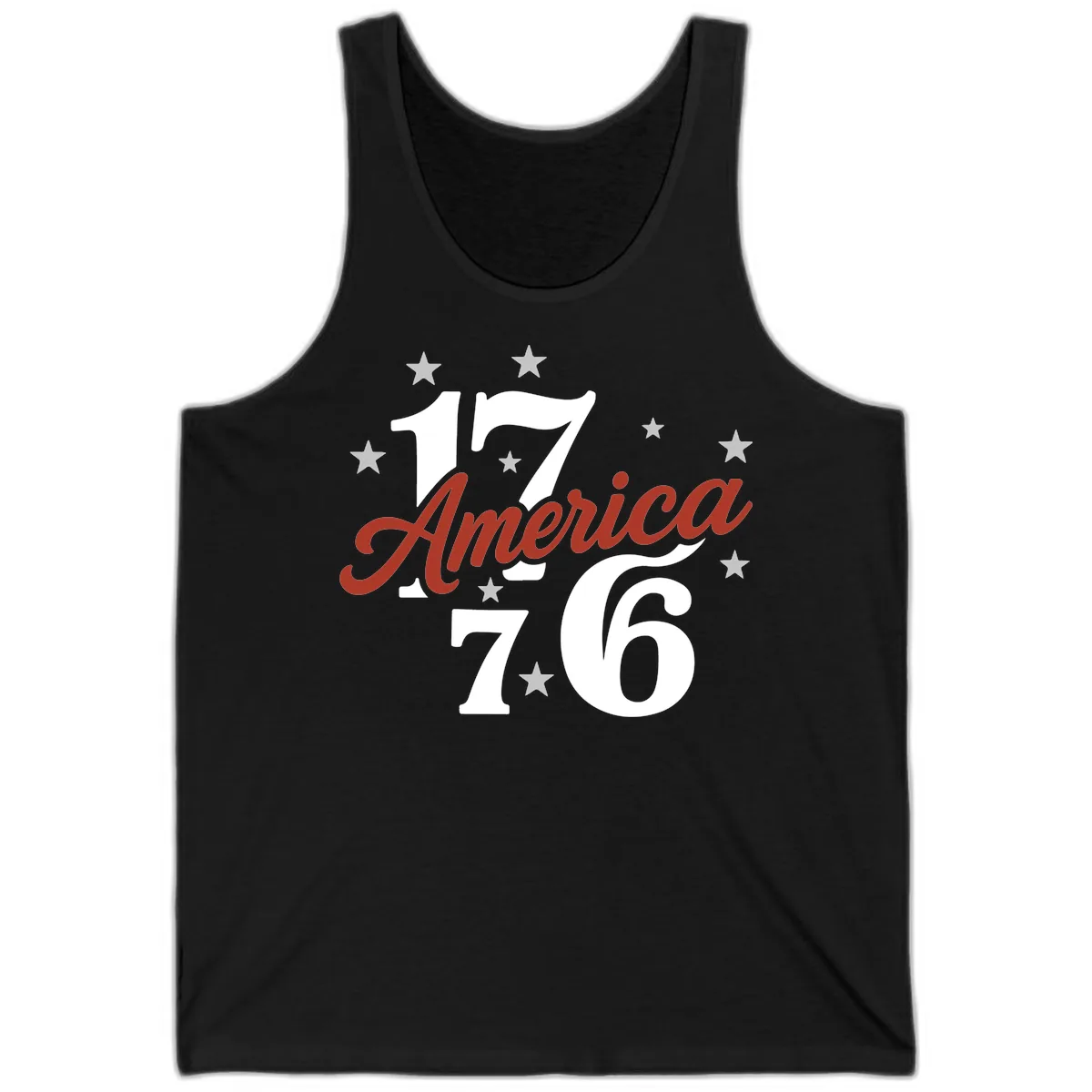 America 1776 Celebration Design Tank in Black