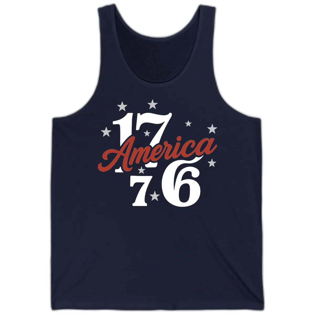 America 1776 Celebration Design Tank in Navy