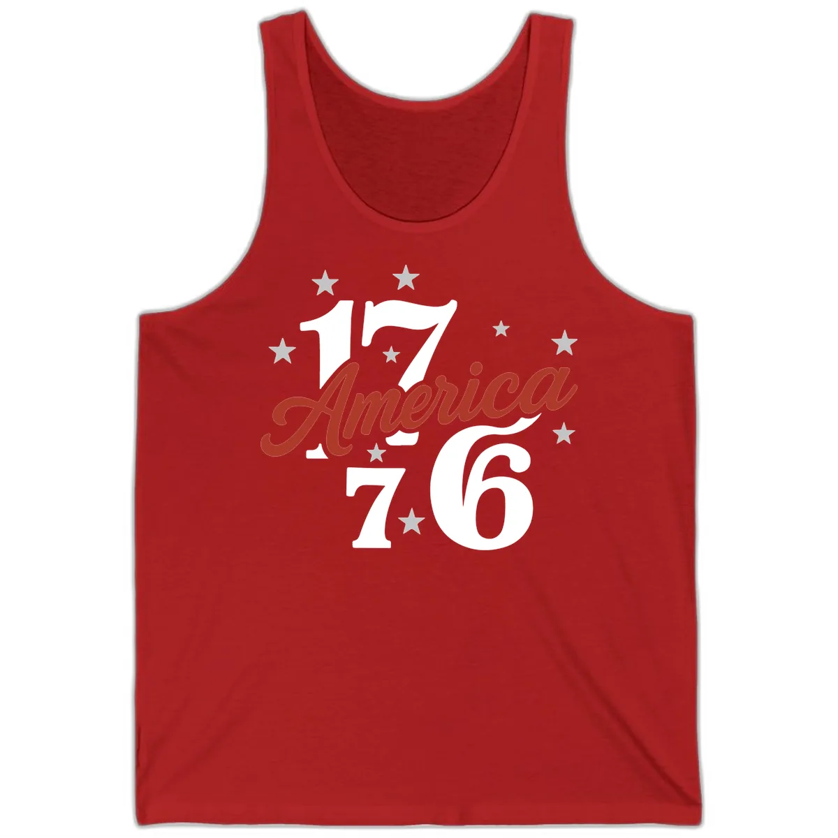 America 1776 Celebration Design Tank in Red