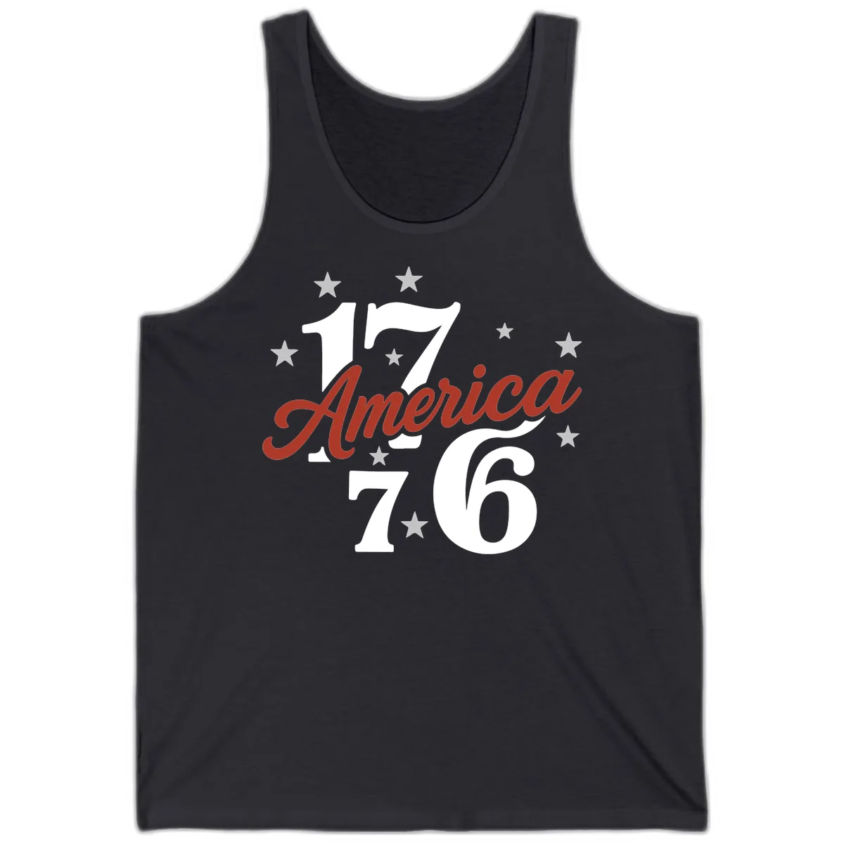 America 1776 Celebration Design Tank in Dark Grey