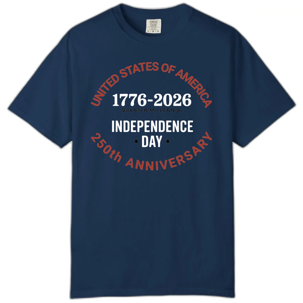 United States 250th Independence Day Comfort Color in Navy