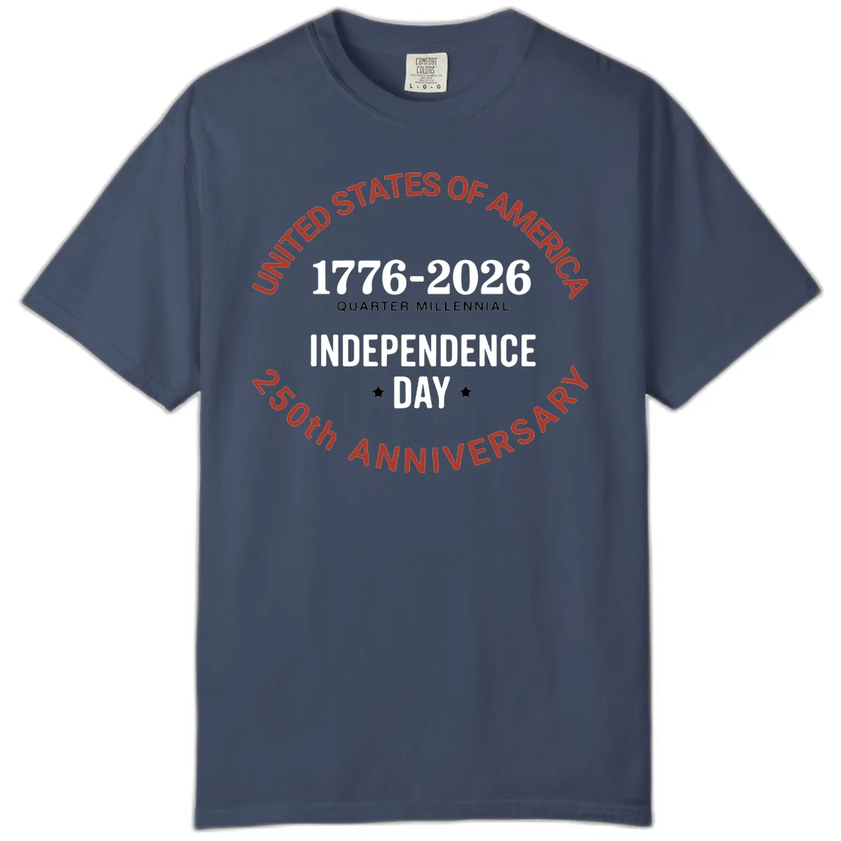 United States 250th Independence Day Comfort Color in Midnight