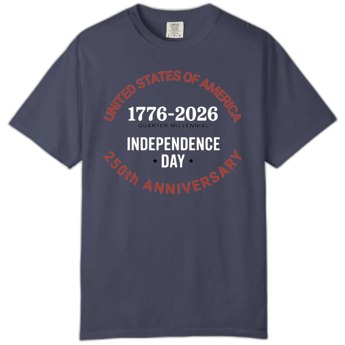 United States 250th Independence Day Comfort Color in Denim