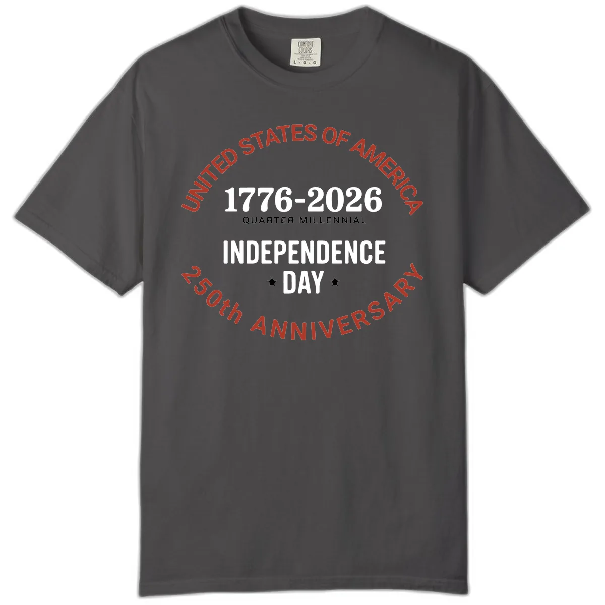 United States 250th Independence Day Comfort Color in Graphite