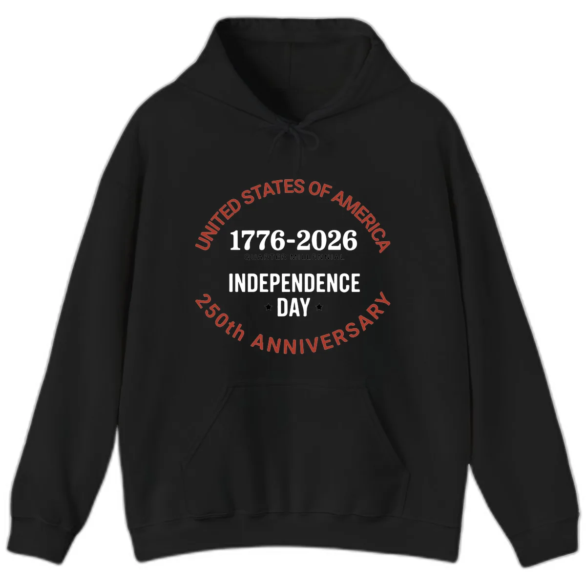 United States 250th Independence Day Hoodie in Black