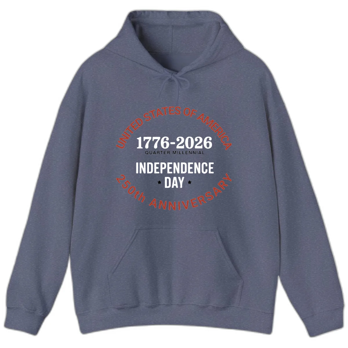 United States 250th Independence Day Hoodie in Heather Navy