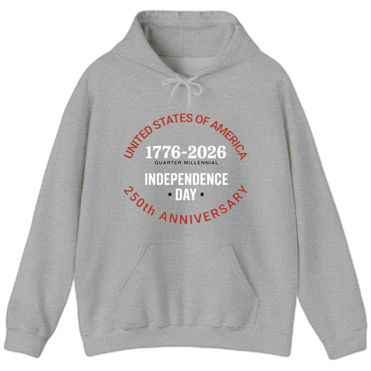 United States 250th Independence Day Hoodie in Sport Grey